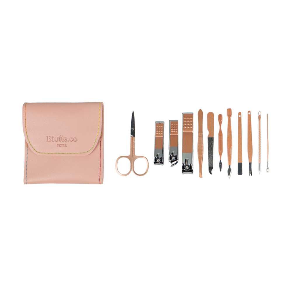 Biutte.co Set Gunting Kuku Manicure Nail Pedicure Kit 12 in 1 - TCT12