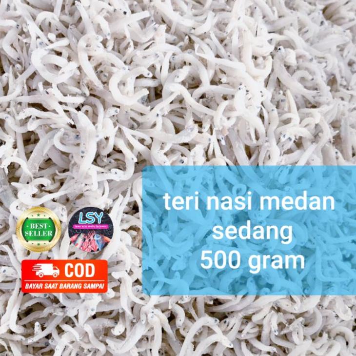 

♬ ikan asin teri nasi medan size sedang 500gr ✮