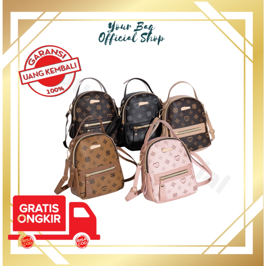 BP76 Tas Ransel Wanita Mini Backpack Wanita Mini Ransel Kecil Import