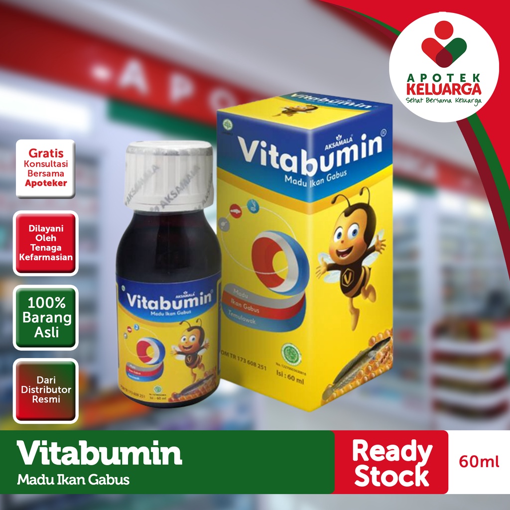 VITABUMIN ANAK 130ML #SUPLEMEN EKSTRAK IKAN GABUS #MADU IKAN GABUS