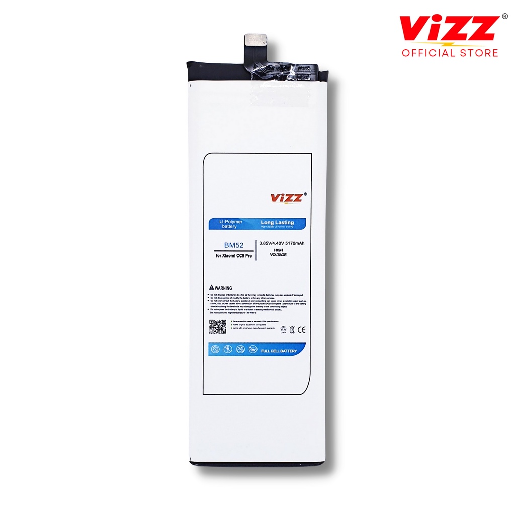 VIZZ Baterai Xiaomi BM52 Batre Mi CC9 Pro / Mi Note 10 / 10 Pro