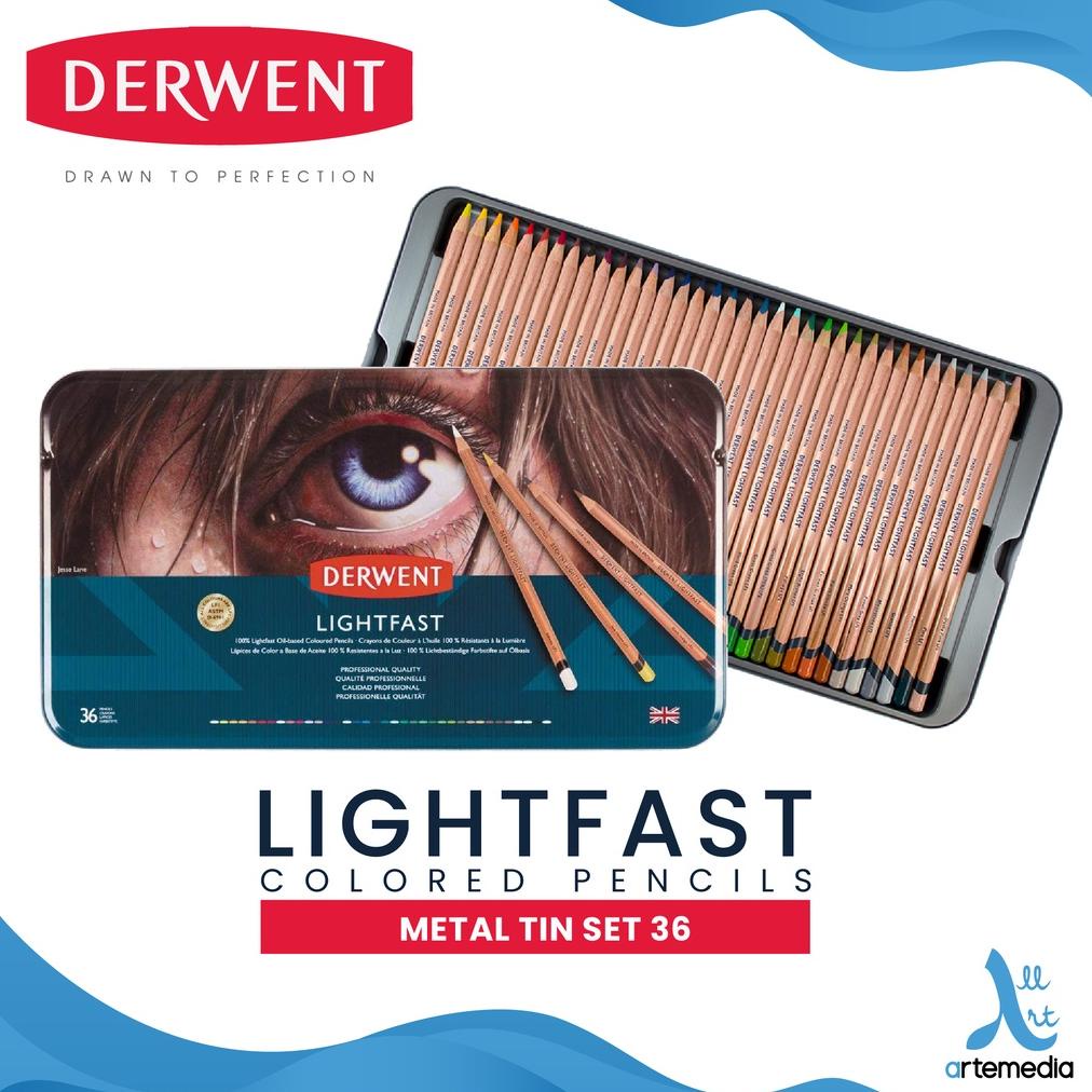 

Pensil Warna Derwent Lightfast 36 Pencil Color Metal Tin Set