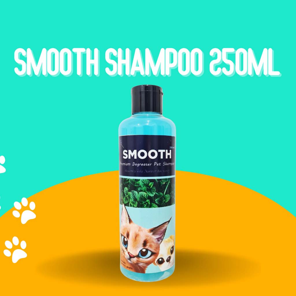 [250ML | SHAMPOO CAT DOG] Smooth 250ml Shampoo degreaser kucing dan anjing