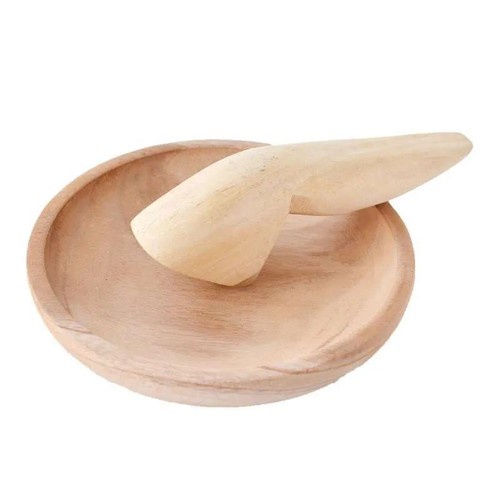 Cobek Ulekan Kayu Mini Set Memasak Ulek Sambal Sambel Kecil Masak