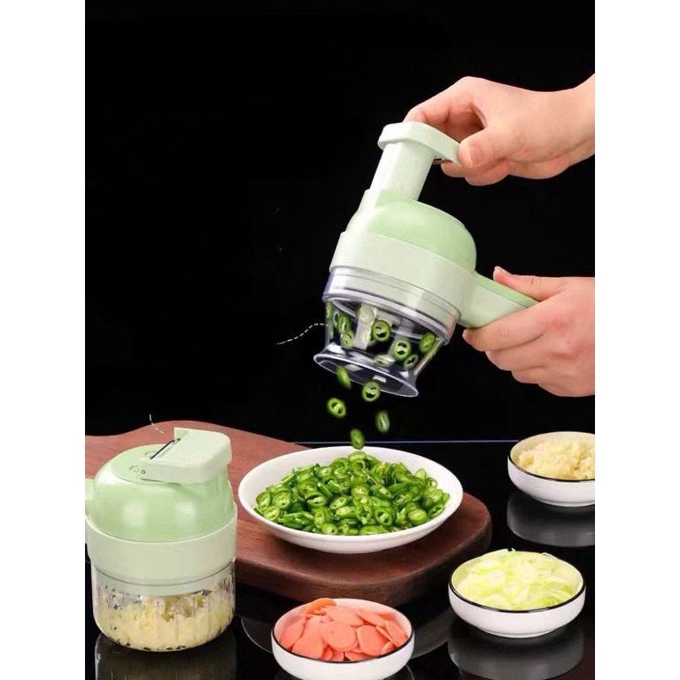 FOOD COPPER 4IN 1 BLENDER MINI PORTABLE PAKAI CAS PEMOTONG BAWANG CABE OTOMATIS