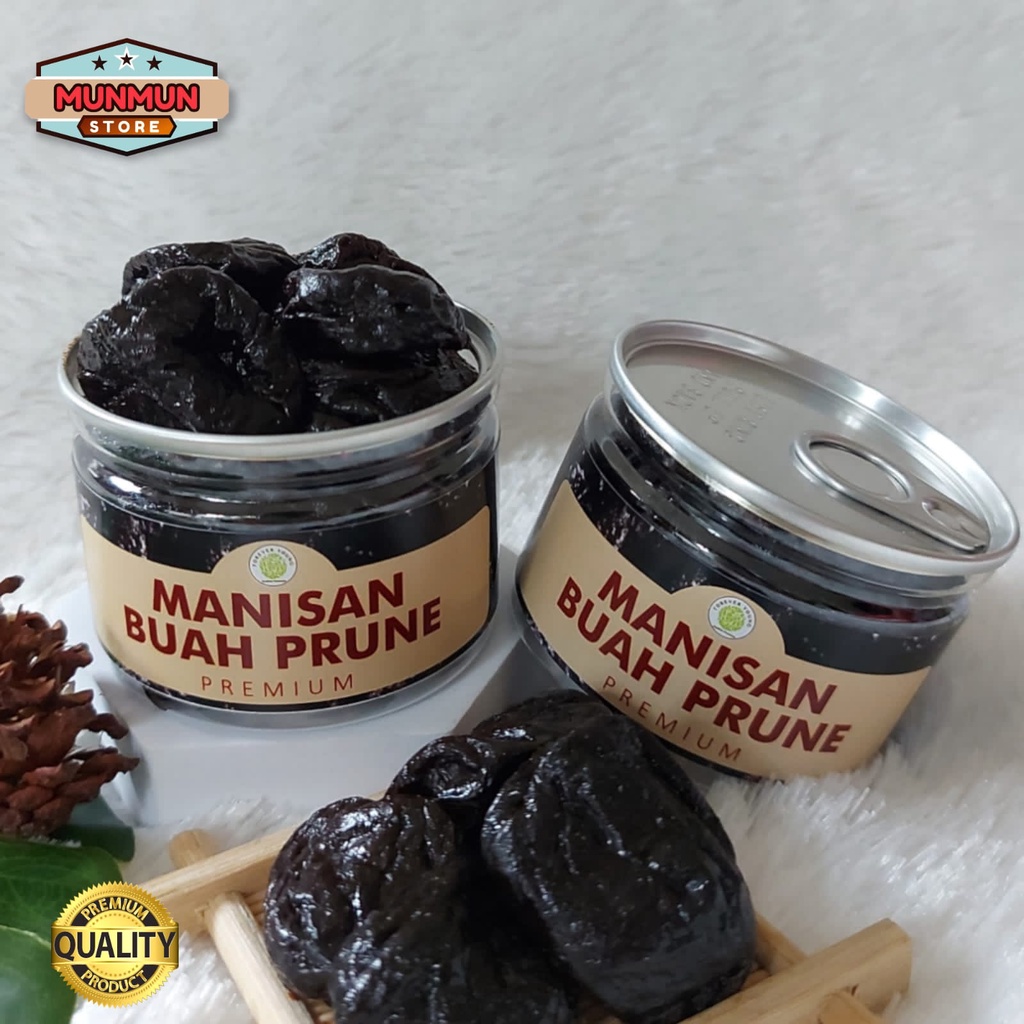 

Pet Can Manisan Prune Plum Hitam Prune Seedless Kualitas Premium