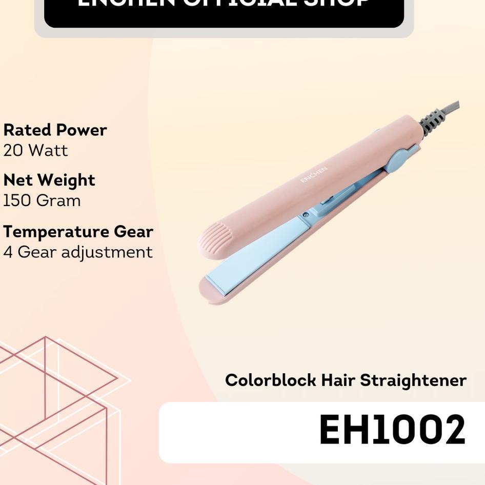 ✻ Enchen EH1002 Colorblock Hair Straightener/Catokan Rambut ♜