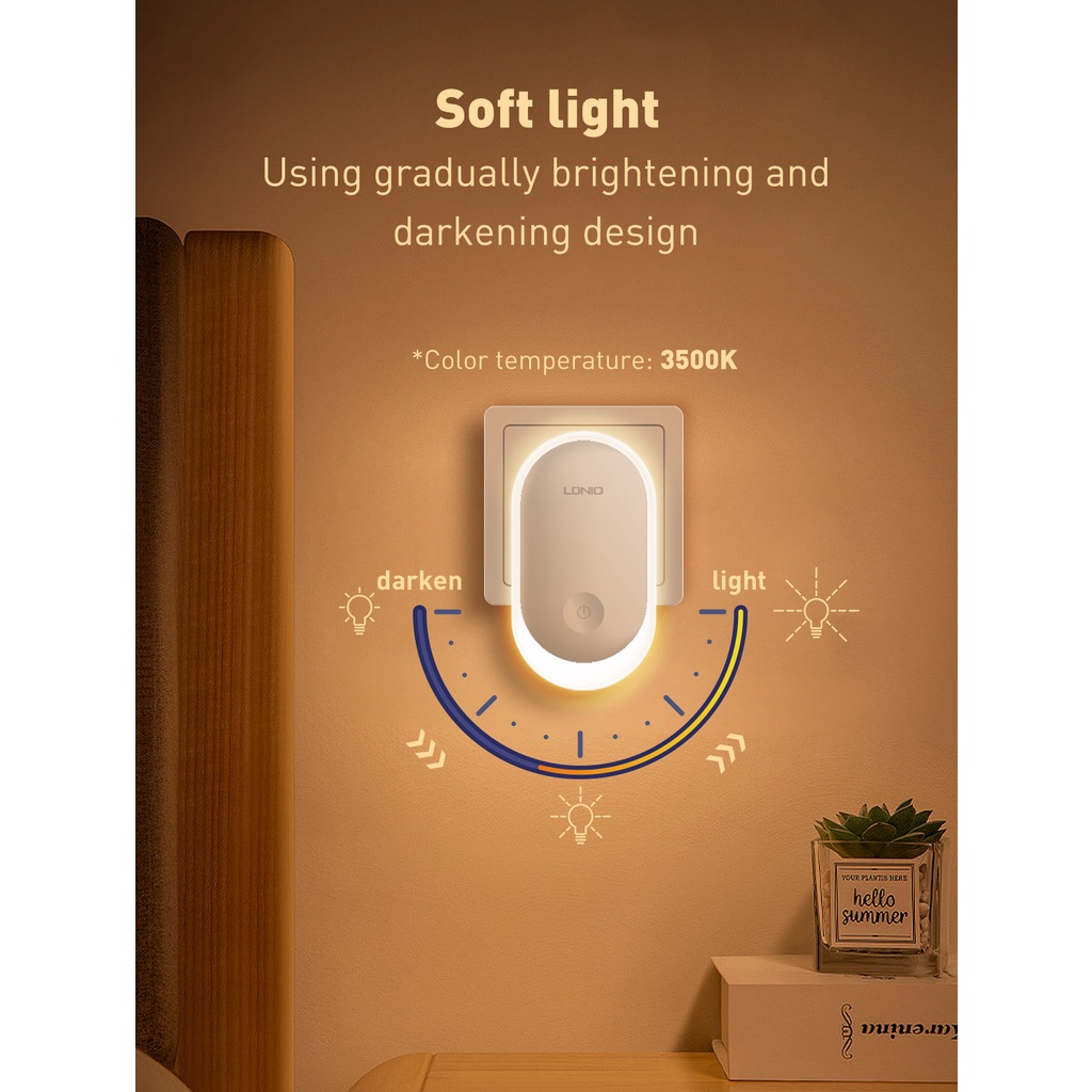 LDNIO Night Light Y1 Y2 Lampu Tidur LED Intelligent Sensor