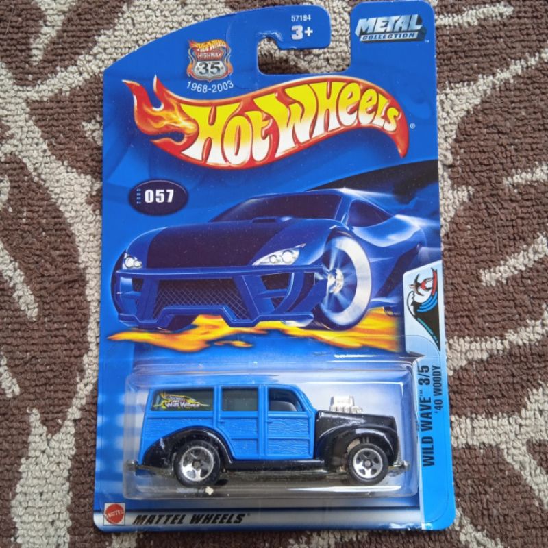 hot wheels hotwheels 40 Woody biru oplet si doel