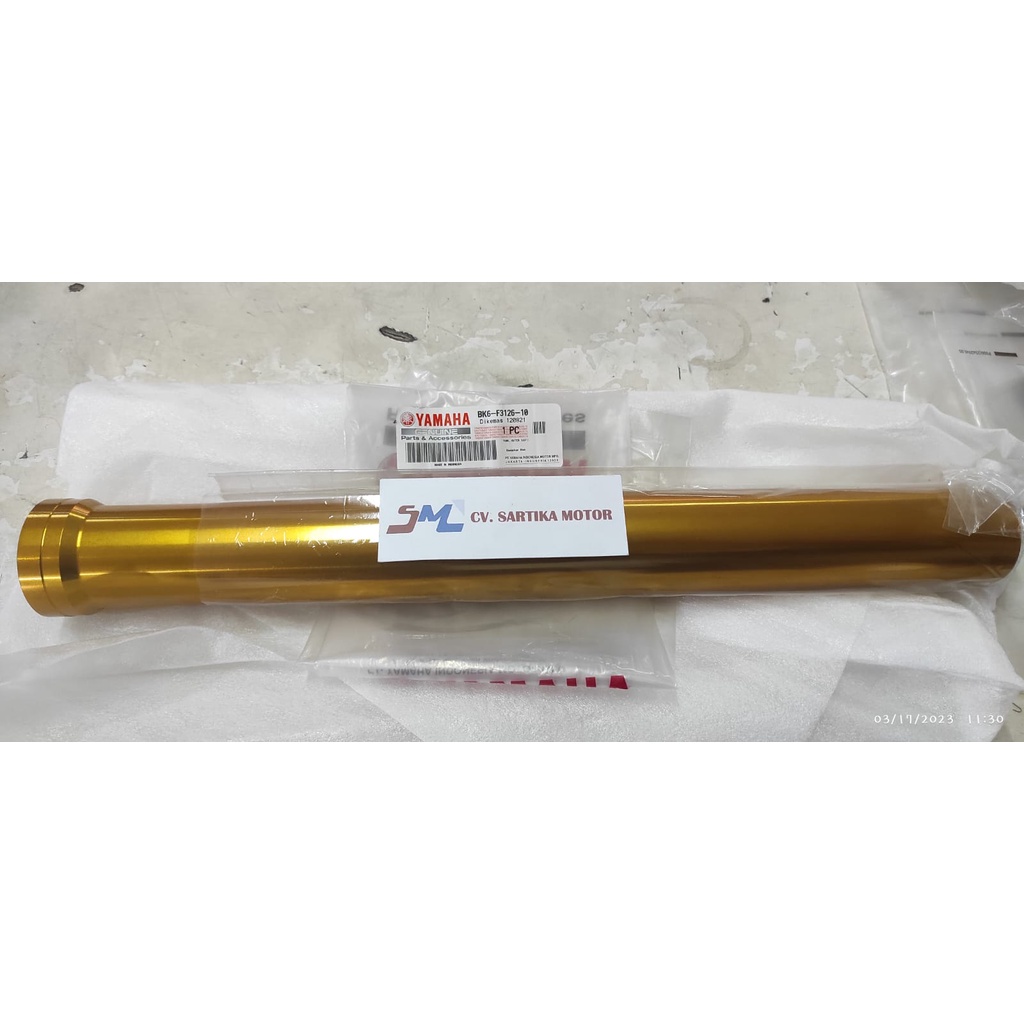 Tabung Shock USD UPSIDE DOWN Kiri R15 V3 / TUBE, OUTER ( LEFT ) / BK6-F3126-10