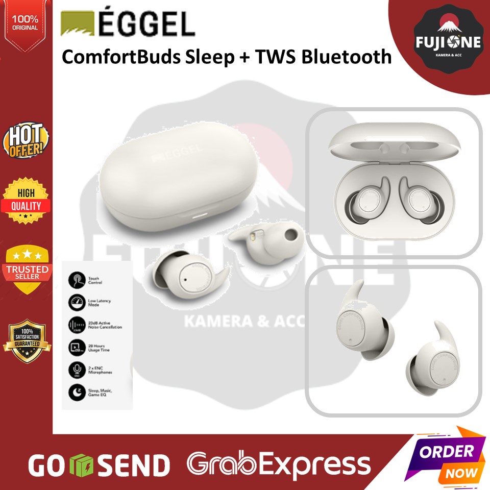 Eggel ComfortBuds Sleep + TWS Bluetooth Earphone with ANC, ENC, Gaming