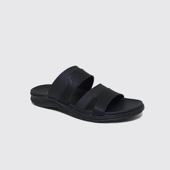 ALLEN X ZAGIB LEATHER | Sandal Pria Kulit Asli Slide 38-43 / Sendal Cowo Bapa Bapa Simple