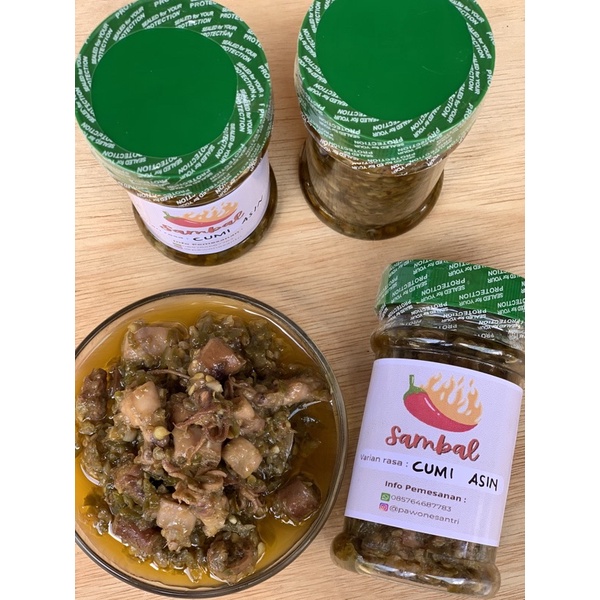 

sambal cumi PAWONE SANTRI