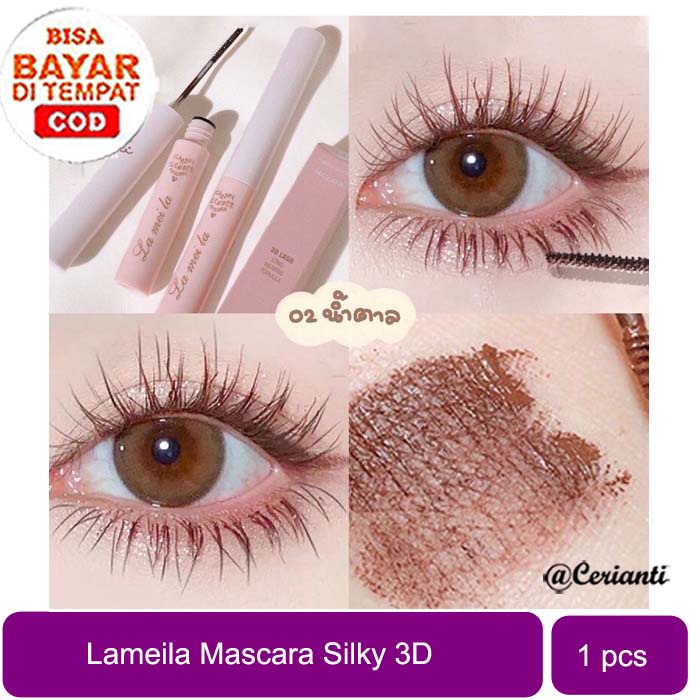 LAMEILA Mascara 3D Lash Long Wearing Formula Waterproof Eyelash Black &amp; Brown Maskara Lameila_Cerianti