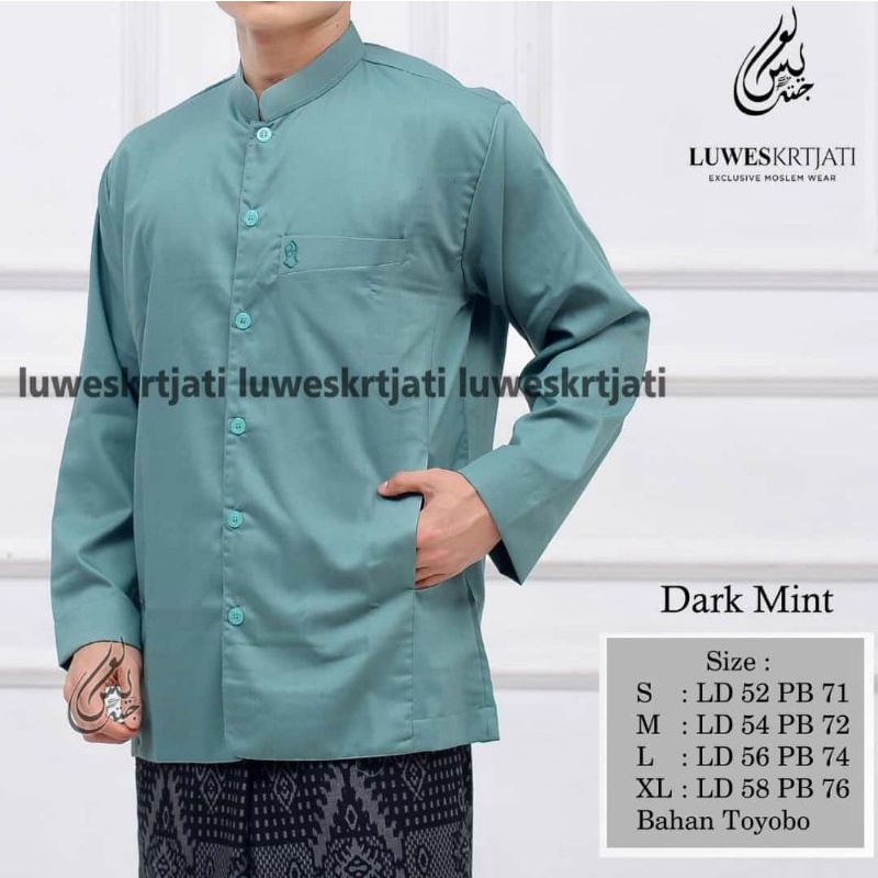 KOKO LUWES TERBARU SEMI JAS SAKU BORDIL WARNA DARK MINT /KOKO KOMBINASI/ KOKO AZZAHIR