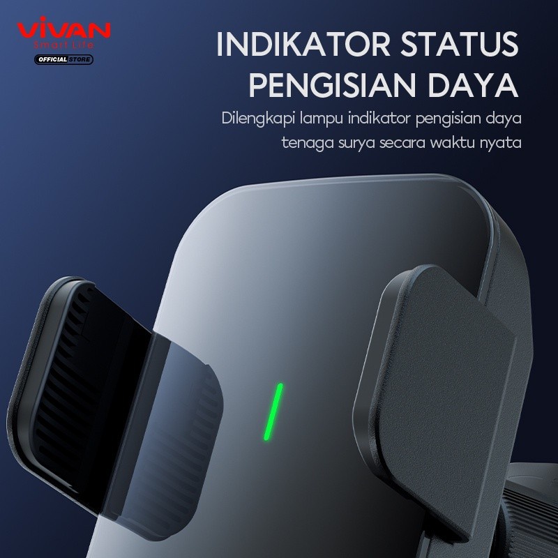 Vivan ECH01 Automatic Smart Solar Power Car Holder Stand 360 Rotable