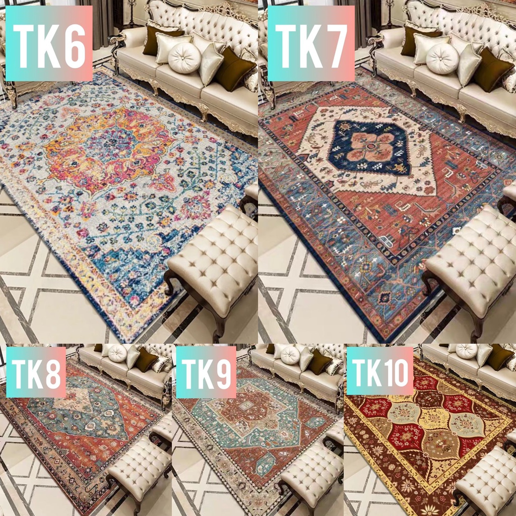 BS566 Karpet Turki Uk 100 x 150cm  / Karpet Lantai Eropa Style / Karpet Turkey