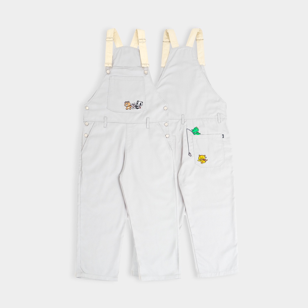 CRSL Grey Sandey Overall | Jumpsuit Playsuit Overall | Celana Terusan