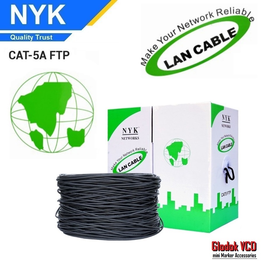 NYK Kabel LAN FTP Cat5A 1 Roll 305 Meter