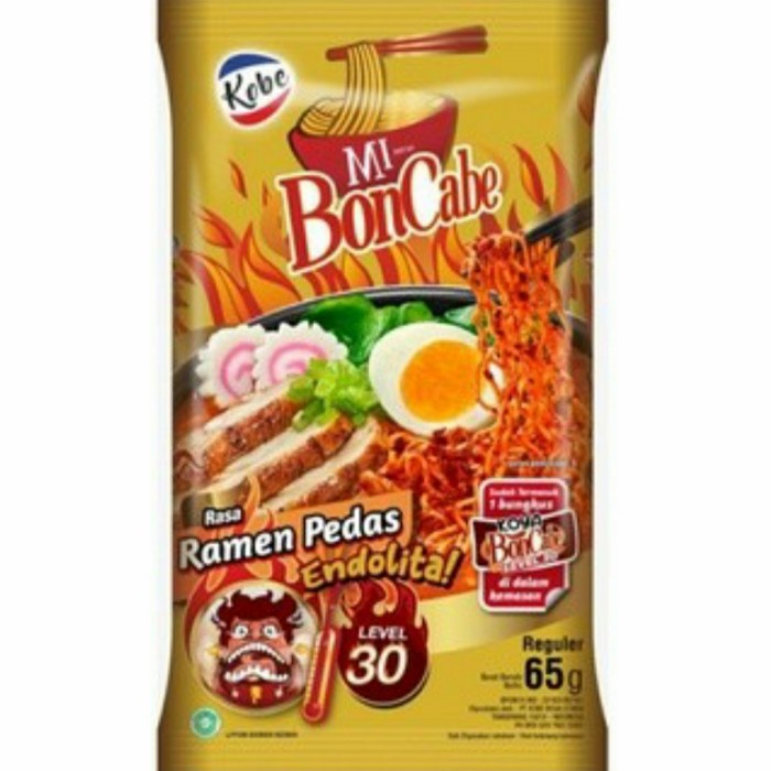 

Mie bon cabe ramen pedas level 30