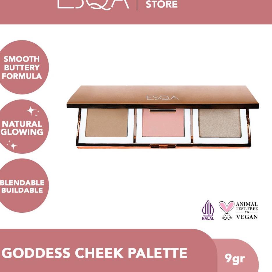 ™ ESQA Trio Goddess Cheek Palette - Aphrodite ☞