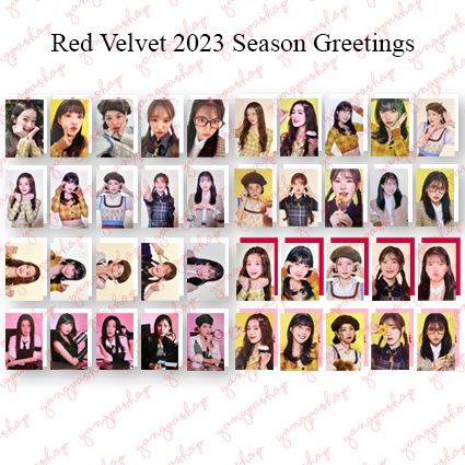 [READY / SET] REVE 2023 SEASON GREETINGS RED VELVET SG PHOTOCARD FAN MADE UNOFFICIAL YANGPASHOP IREN