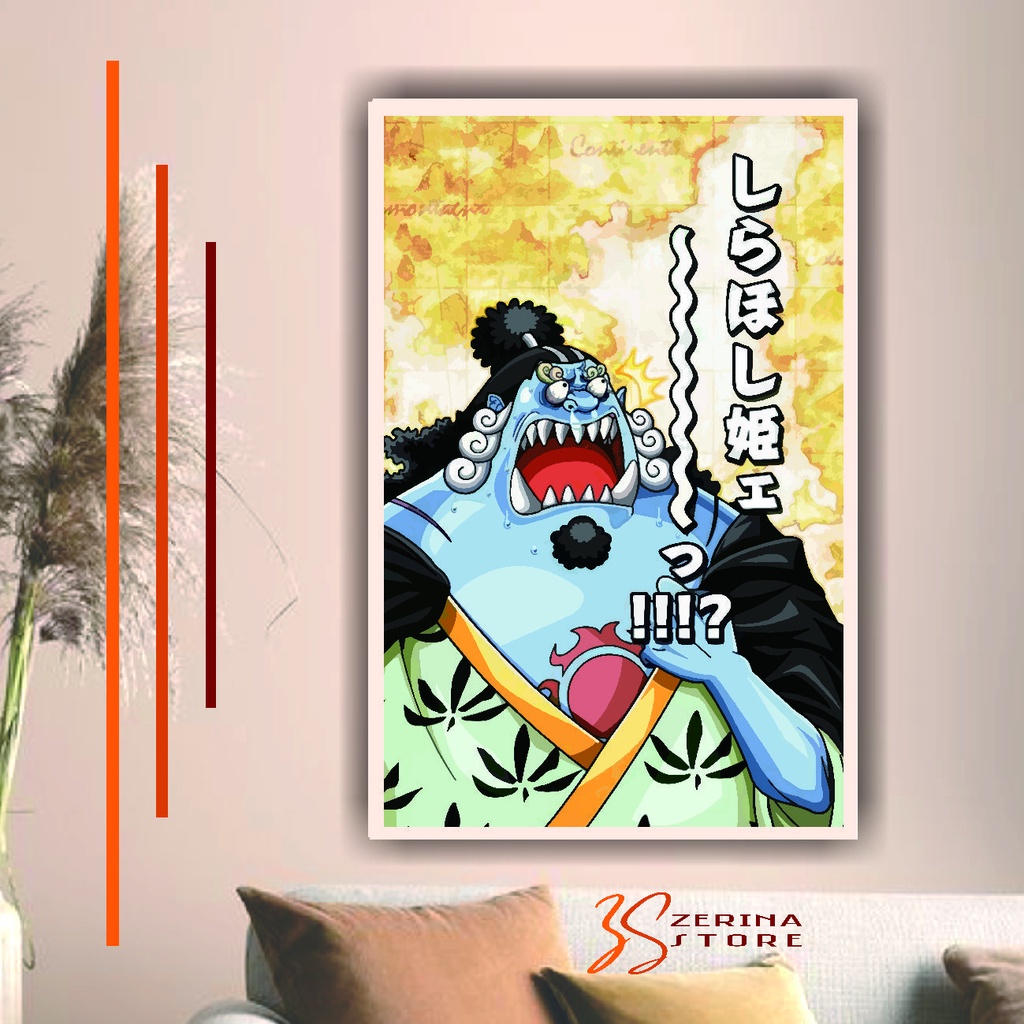HIASAN DINDING KAYU WALL DECOR JINBEI ONE PIECE ANIME