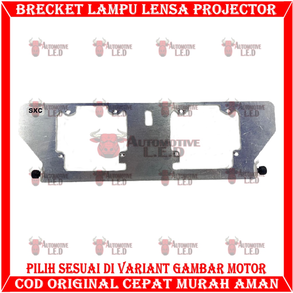 ORIGINAL BRECKET RETROFIT PROJECTOR WST 2,5 INCHI BRECKET PROJECTOR BRECKET HID PROJECTOR BRECKET BILED PROJECTOR BRECKET 3 INCHI AEROX PCX VARIO NINJA ZX BRECKET BUAT BILED TURBO BRECKET LAMPU MOTOR BILED