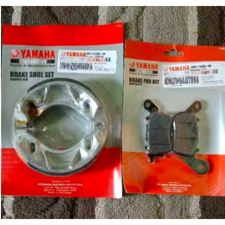 KAMPAS REM BELAKANG DAN DISCPAD DEPAN MIO M3 - SOUL GT 125-MIO 125- MIO Z