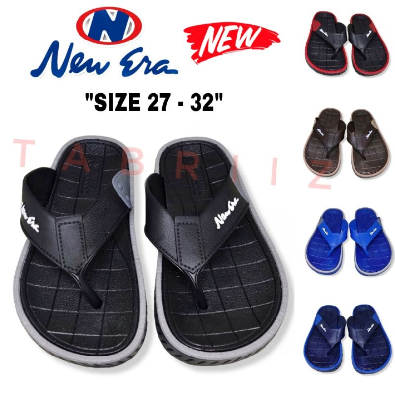 BARU Sandal Anak NEW ERA Sandal Karet Anak Cowok New Era - Bahan Full karet Trendi Tahan Air