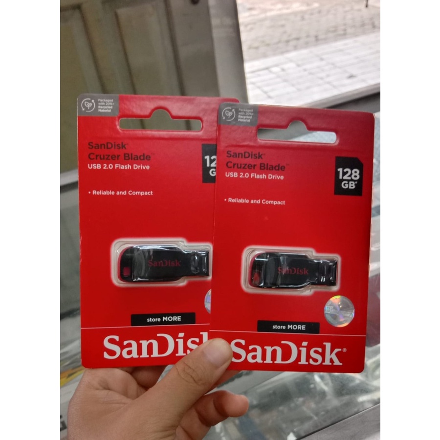 FLASHDISK SANDISK 128GB USB CRUZER BLADE 2.0 128GB NEW