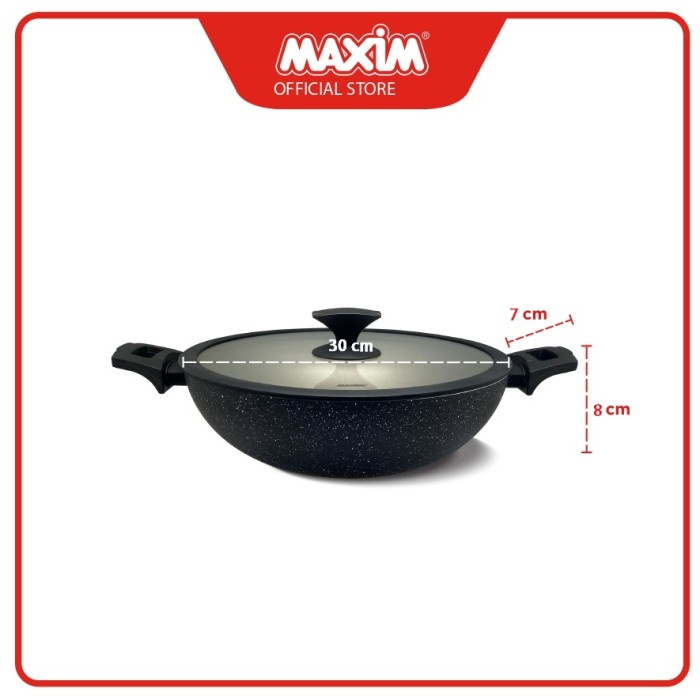 Maxim Signature Panci Teflon Anti Lengket 30cm Wok ORIGINAL