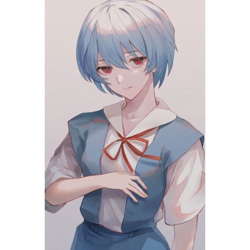 Costume Rei Ayanami Seifuku ver From Evangelion Fullset Rental
