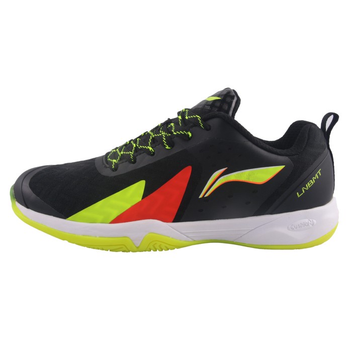 {MentariStore} Li-Ning Badminton Shoes Cloud Ace X2 AYTR048-6 Black/Lime/Orange - 41 Murah