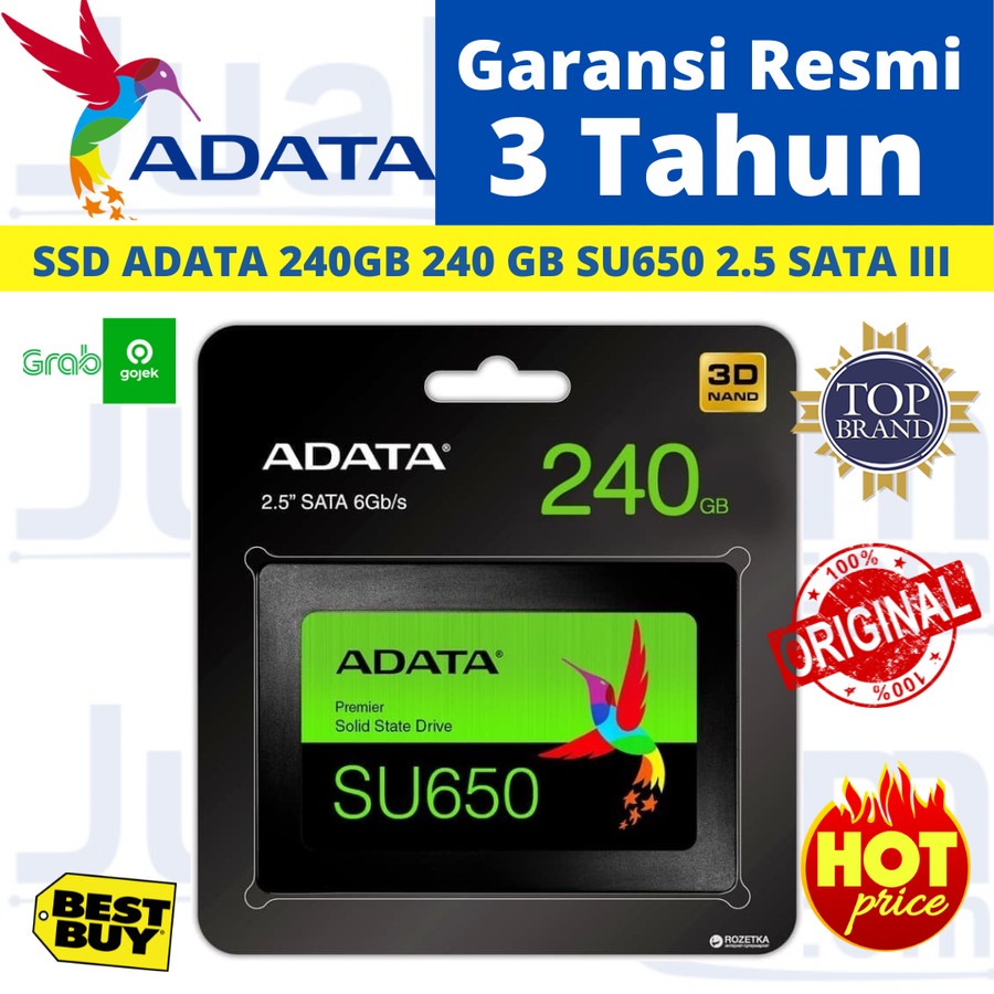 SSD ADATA 240GB 240 GB SU650 2.5 SATA III RESMI