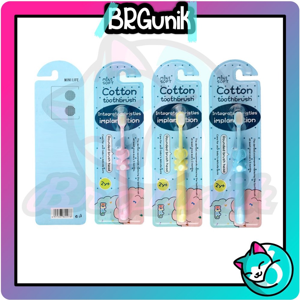 BRGUNIK Sikat Gigi Anak Karakter Gajah Dengan Bulu Halus Dan Lembut Cotton Toothbrush R844