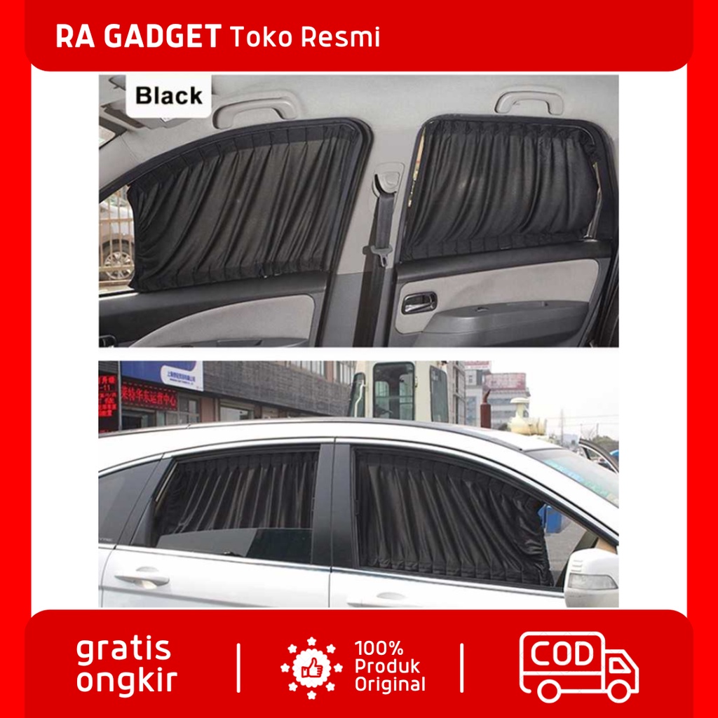 Tirai Tabir Surya Pelindung Panas Kaca Mobil Anti UV / Sunshide Sunshield Pelindung Panas Tirai Gord