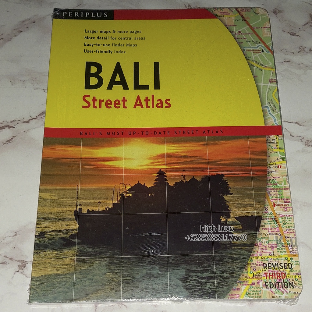 Peta Travel Bali Street Atlas Map Edition INDONESIA English Book Asia Series SOUTHEAST ASIA TENGGARA