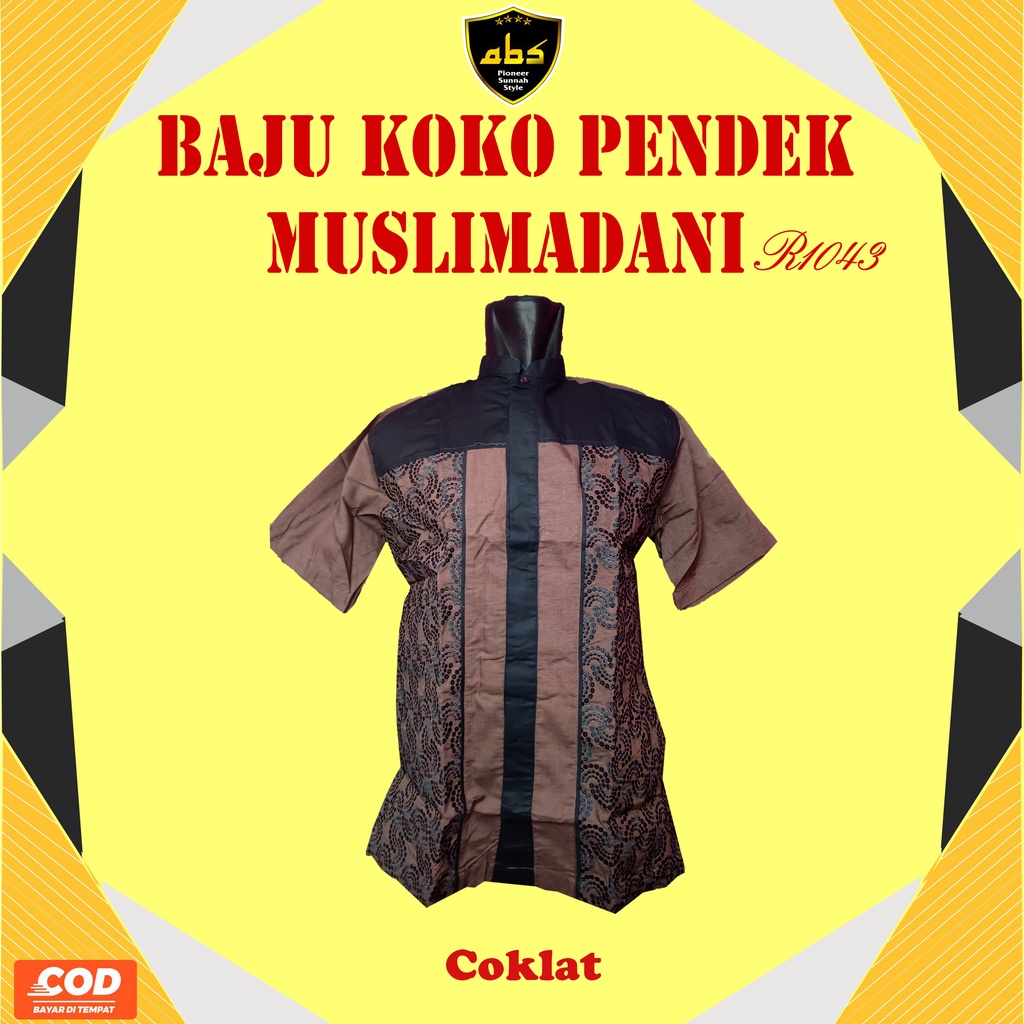 KOKO PENDEK MUSLIMADANI / KOKO MOTIF / KOKO MUSLIM /  BAJU MUSLIM  / KOKO BORDIR