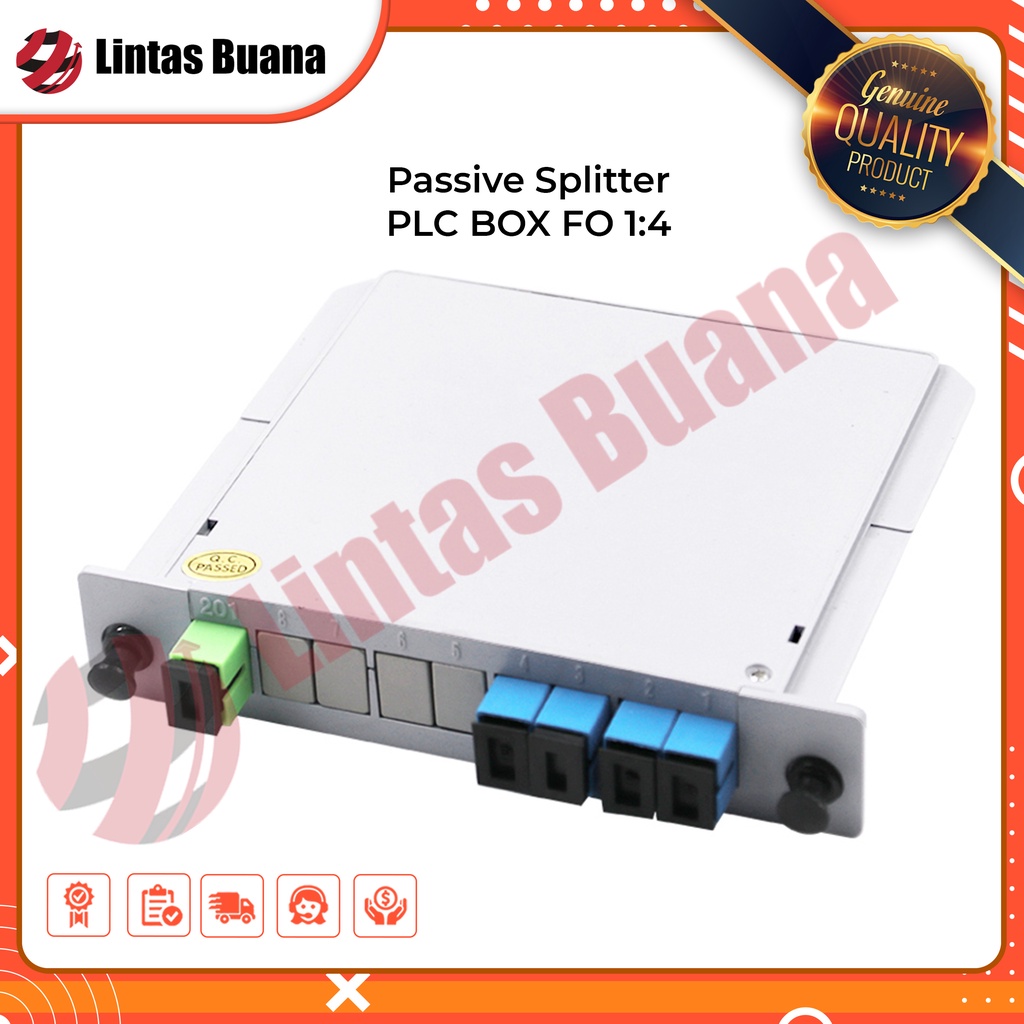 Passive Splitter PLC BOX FO 1:4 Pasif Spliter FO FTTH SC UPC