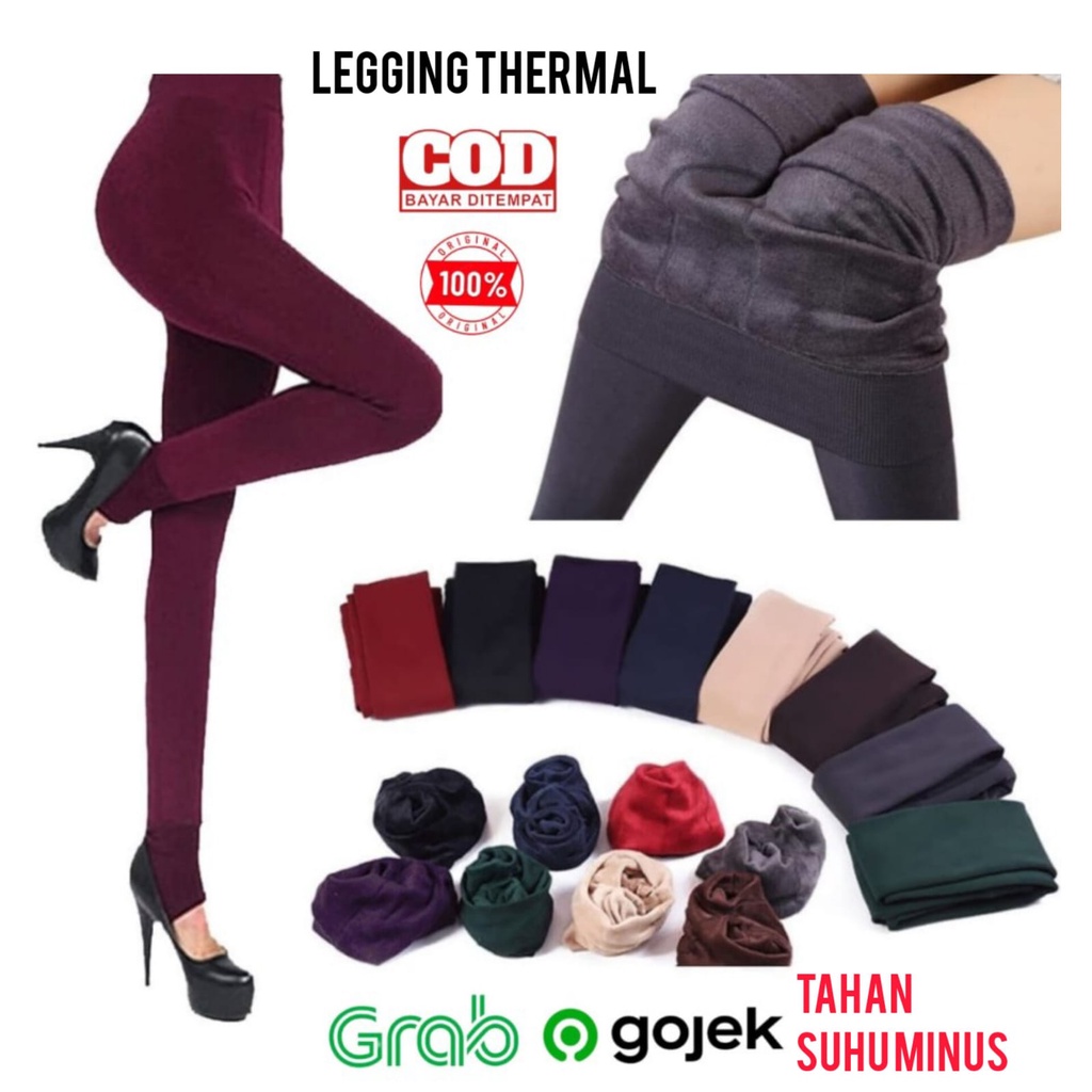 Legging  Pants Musim Dingin Winter Thermal Legging Thermal Extra Warm Thick