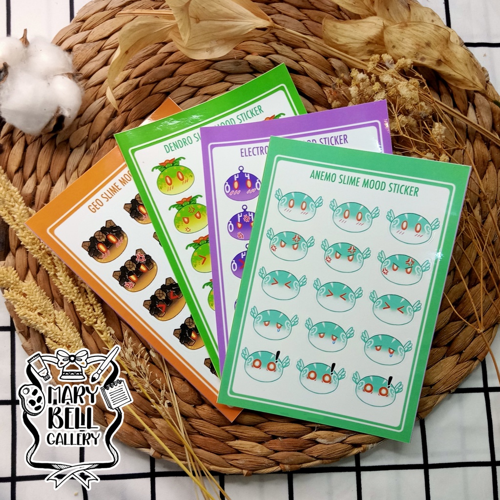 

Sticker A6 Vynill Mood Slime Genshin Impact