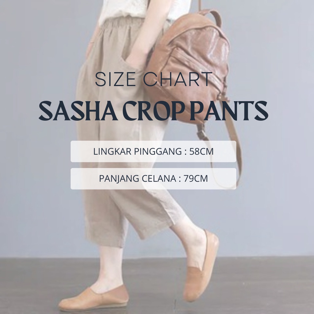 SASHA CROP PANTS / CELANA TANGGUNG / BAWAHAN KEKINIAN / FULL KARET