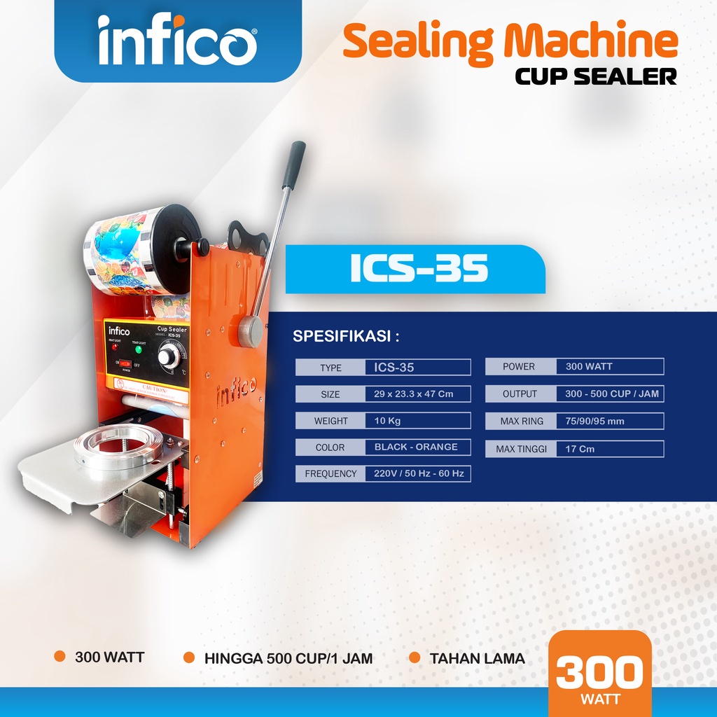 CUP SEALER INFICO C37 / MESIN SEAL GELAS PLASTIK PRESS