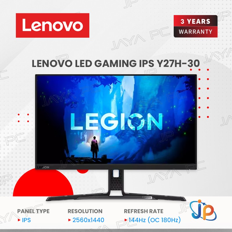 Monitor Lenovo Legion LED Gaming IPS Y27H-30 - QHD 27" Inch