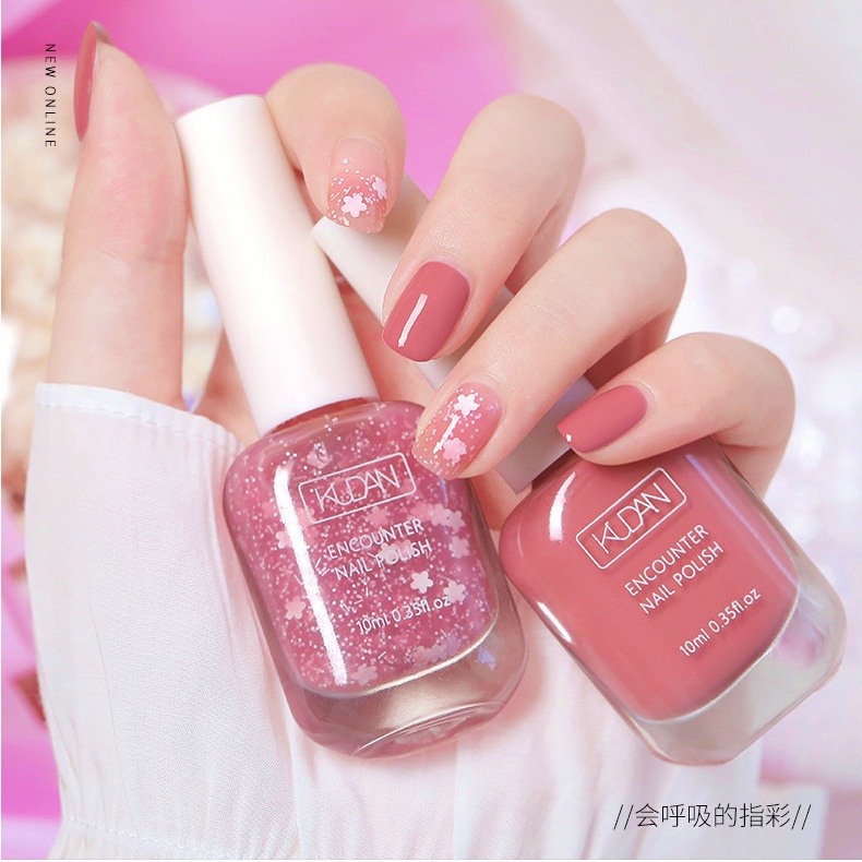 KUDAN Kutek Halal Muslimah Bisa Kupas Untuk Sholat Peel Off Nail Polish 10ml KU056