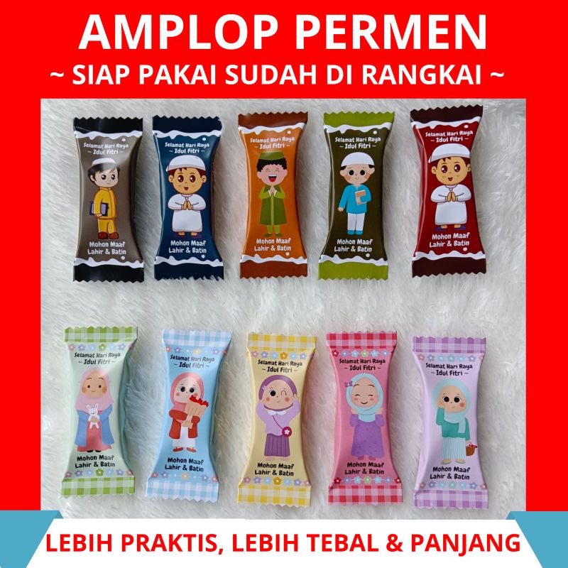 

Amplop Bentuk Permen Unik Motif laki dan perempuan