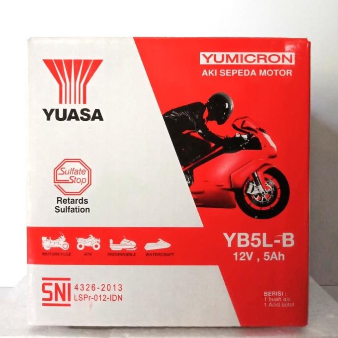 Aki Basah Yuasa Yb5L B Motor Mio Sporty Debezzz