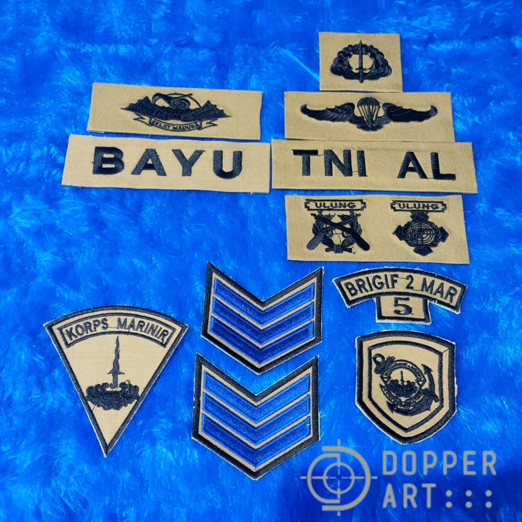 Brivet PDL KKO TNI AL/Atribut PDL KKO TNI AL/Brivet PDL Marinir FULL 1 SET BIASA atau TACTICAL
