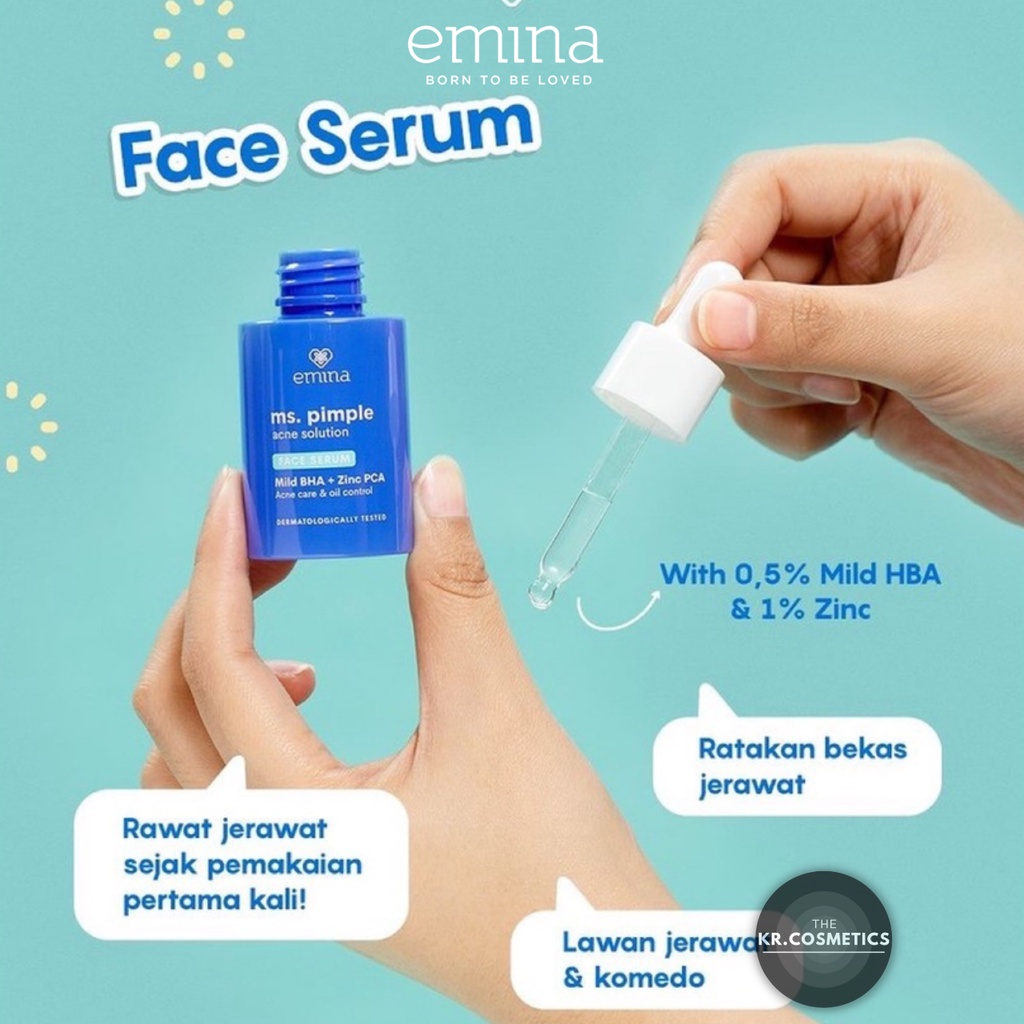 EMINA Ms. Pimple Acne Solution Face Serum Serum Wajah ber Jerawat 30 ml